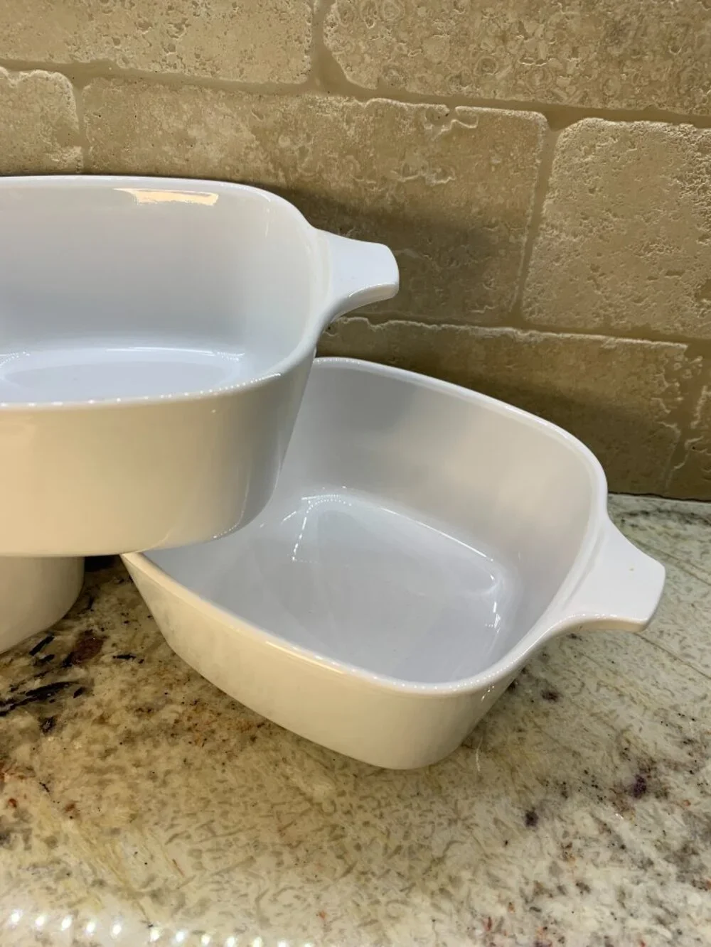 Corningware Casserole Dishes Lot of 3 Vintage Bakeware 22oz P-43-B